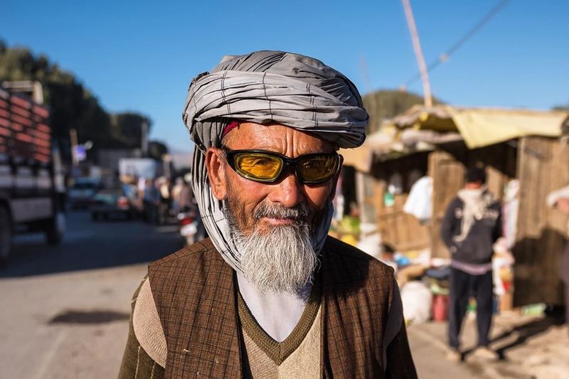 This man explained to me that he needed his super sweet goggles to protect his eyes from the bright sunlight in Bamiyan.
